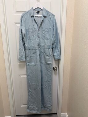 Universal Thread Light Blue Denim Jumpsuit